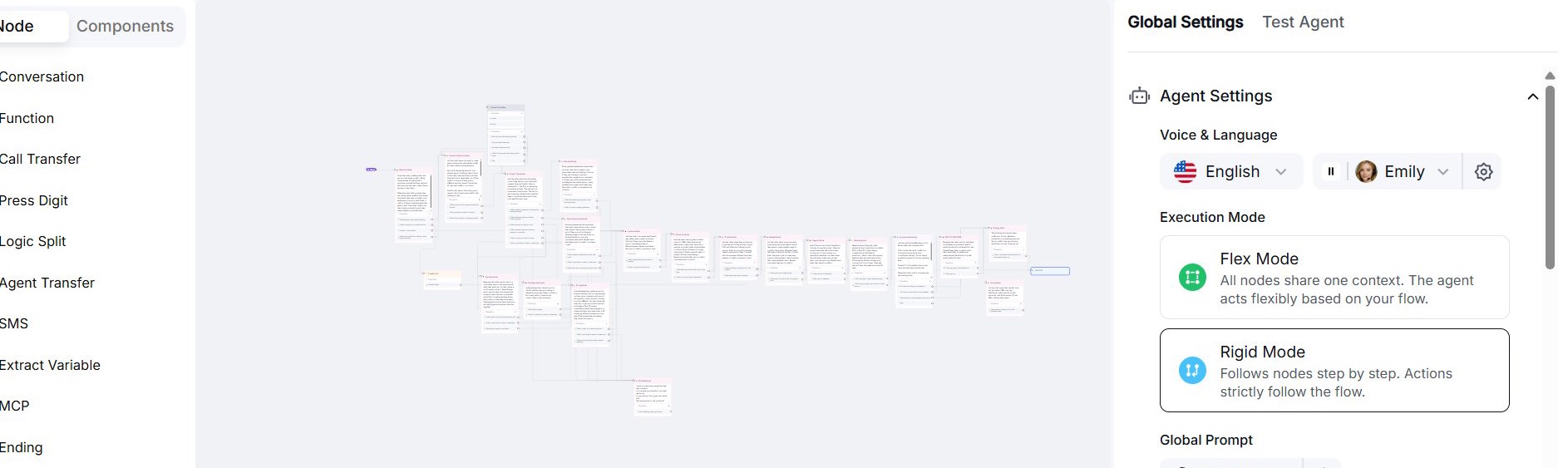 Voice agent conversation flow